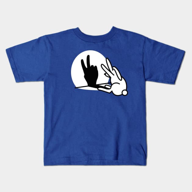 Rabbit shadow hand 2 two years old birthday party kid Kids T-Shirt by LaundryFactory